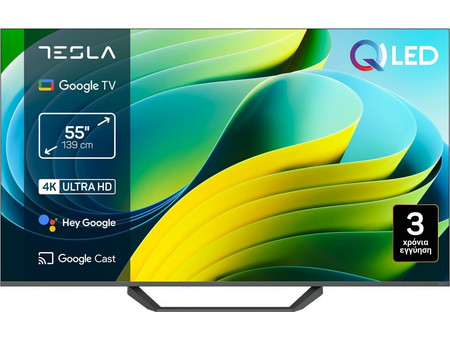 Tesla Q55E655GUS Smart Τηλεόραση 55" 4K UHD QLED HDR (2025)