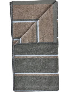 Zone Denmark - Sauna Towel 100x50 cm - Olive Green, Taupe, Blue Fog
