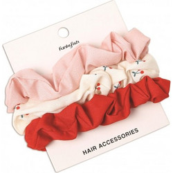 FUNKY FISH ΕΤ SCRUNCHIES ΓΙΑ ΜΑΛΛΙΑ 3ΤΜΧ. CHERRY BLOSSOM