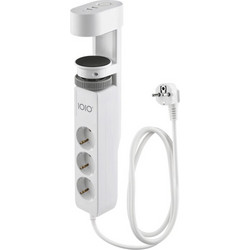Olympia Πολύπριζο SL 3000 (41212) 3 θέσεων με σφιγκτήρα και διακόπτη άσπρο