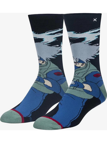 ODD SOX Naruto Kakashi Ανδρικές Κάλτσες Ψηλές με Σχέδια Πολύχρωμες 12991MONCD