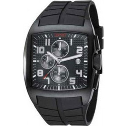 Esprit Workout Night Black Dial and Rubber Strap ES102061002