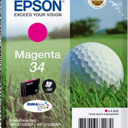 Epson 34 Magenta Μελάνι Εκτυπωτή Inkjet C13T346340