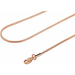 Akzent αλυσίδα λαιμού ροζ χρυσαφί τύπου φίδι 45 cm - 5000173-0450