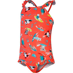 Speedo Digital Frill Thinstrap Αθλητικό Παιδικό Μαγιό Ολόσωμο για Κορίτσι Πολύχρωμο 8128811-5155