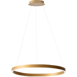 LUCE CRISEIDE-S/P-O Κρεμαστό Φωτιστικό Οροφής Μονόφωτο LED Χρυσό