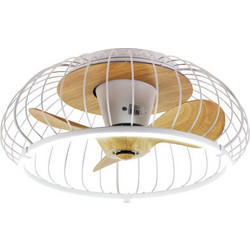 InLight Minnewanka Ανεμιστήρας Οροφής 70cm 72W με Φως & Τηλεχειριστήριο Λευκός