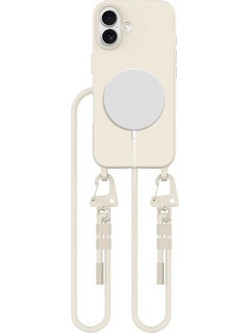 Tech-Protect MagNecklace MagSafe Case with Lanyard for iPhone 16 - Beige - (25523-0)