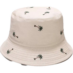 Bucket Hat Ενηλίκων Palm - μπεζ, 56-58 εκ