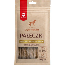Maced Super Premium Rabbit Sticks with Apple & Beetroot 100gr