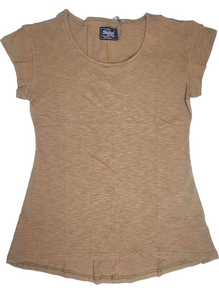 Paco & Co Wmn's Basic T-Shirt 2432820 Brown