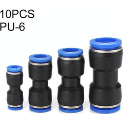 PU-6 LAIZE 10pcs PU Πλαστικό πλαστικό ευθύγραμμο πνευματικό γρήγορο σύνδεσμο τοποθέτησης (LAIZE)