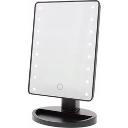 EXTRALINK Makeup Mirror, Black Lighted With Stand - (EX.39692)