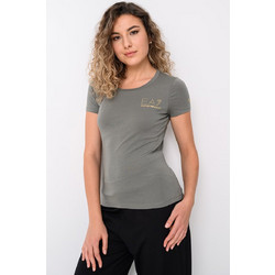 EA7 ARMANI T-SHIRT ΜΠΛΟΥΖΑ ΓΥΝΑΙΚΕΙΑ - ΛΑΔΙ - 8NTT65 TJDQZ