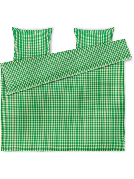 Juna - Baek&Bolge Bed Linen 200x220 cm - Green & Sand