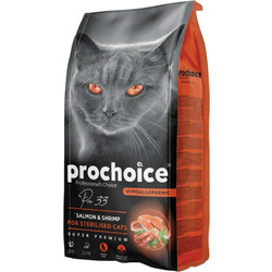 Prochoice Pro 33 Adult Sterilised with Salmon & Shrimps 15kg