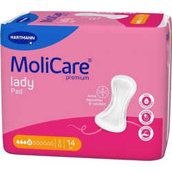 Hartmann MoliCare Premium Lady Pad Σερβιέτες Ακράτειας 4 Σταγόνες 14τμχ