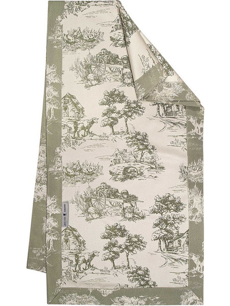 Runner Polyester 50x170εκ. Essential 3015 Ecru-Olive Greenwich Polo Club - Greenwich Polo Club - 227501703015