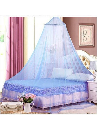 Κουνουπιέρα με Θόλο για Διπλό Κρεβάτι 60x260x800cm Μπλε P1014