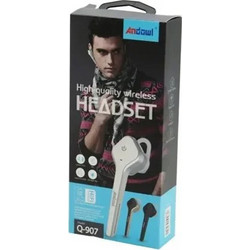 Andowl Q-907 Ακουστικό Bluetooth In Ear White