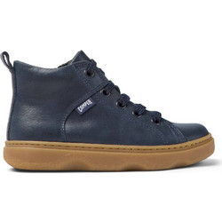 Camper Kiddo Παιδικά Μποτάκια Navy Μπλε Δερμάτινα με Φερμουάρ K900189-016