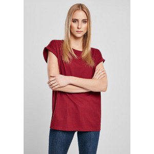 Ladies Organic Extended Shoulder Tee burgundy Ladies Organic Extended Shoulder Tee burgundy