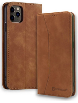 Bodycell Book Cover Brown (iphone 11 Pro Max)