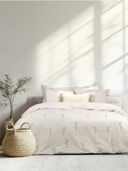 ΠΑΠΛΩΜΑΤΟΘΗΚΗ ΜΟΝΗ DELICATE 160x240εκ. + 1 ΜΑΞΙΛΑΡΟΘΗΚΗ 52x72εκ