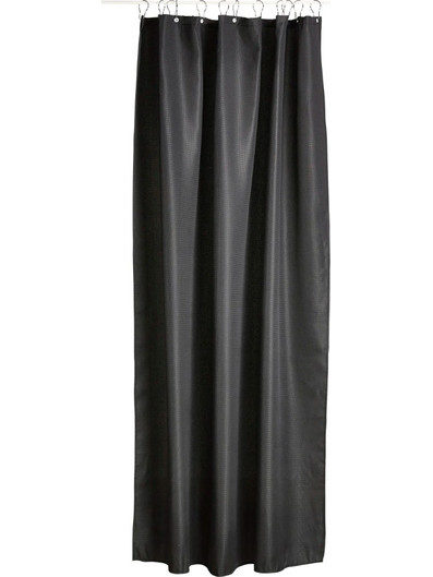 Zone Denmark Κουρτίνα Μπάνιου Υφασμάτινη 180x220 - Lux Black