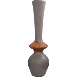 ΔΙΑΚΟΣΜΗΤΙΚΟ ΒΑΖΟ ΔΑΠΕΔΟΥ NEBULA HM4660.05M FIBER CEMENT TAUPE-ΞΥΛΟ ΤΕΑΚ Φ45x148Υεκ (1 τεμ.)