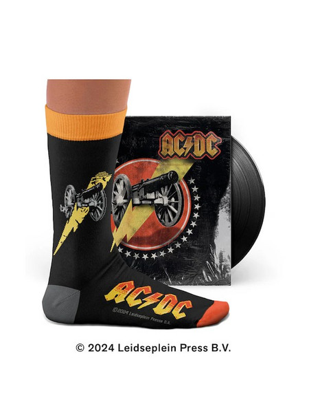 Sock Affairs AC/DC For Those About to Rock Ανδρικές Κάλτσες Ψηλές με Σχέδια Μαύρες
