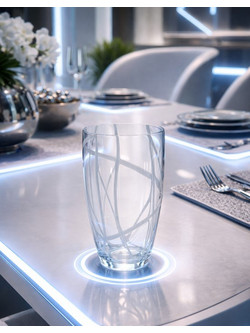 Ποτήρι Γυάλινο Μουράνο 550ml White Dream 6 τεμαχίων Galifas 440713 - Galifas