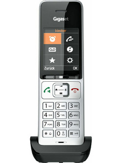 Gigaset Comfort 500HX Ασύρματο Τηλέφωνο με Ανοιχτή Ακρόαση Μαύρο Ασημί