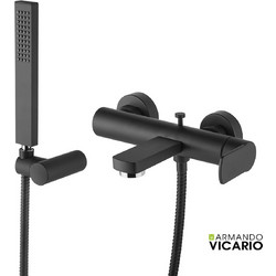 Μπαταρία Λουτρού Glam Vicario Black Matt