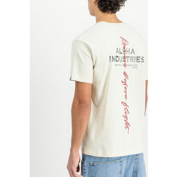 ALPHA INDUSTRIES Signature Backprint T-Shirt - Vintage White
