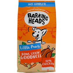 Barking Heads Little Paws Bowl Lickin' Chicken Small Breed Grain Free 1.5kg