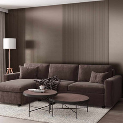 Estiatherm 3D Πάνελ τοίχου VILO MPC M 160 Rose Copper, 2650 x 160 x 20mm