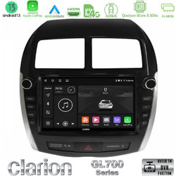 Clarion GL700 Qualcomm Series Ηχοσύστημα Αυτοκινήτου Android Αφής 9" για Mitsubishi ASX 2013-2018 με GPS U-GL7-MT1467