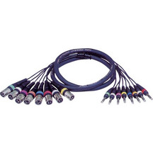 DAP AUDIO FL68300 FL68 - 8 XLR/M 3 p. 8 Jack stereo 3 m Studiosnake - DAP AUDIO