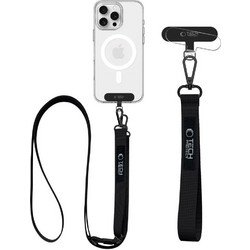 Tech-Protect Rope Crossbody Λουράκι Λαιμού για Κινητά - Μαύρο