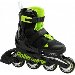 Rollerblade Microblade Inline Αυξομειούμενα Rollers Παιδικά Μαύρα Πράσινα 43.072219