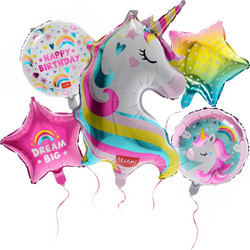 Σετ Με 5 Μπαλόνια Για Γενέθλια Legami Let's Party - Unicorn BLN0001