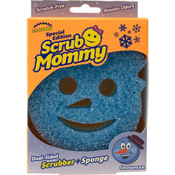 Scrub Daddy Scrub Mommy Ειδικής Έκδοσης Χριστουγεννιάτικο Μπλε Σφουγγάρι Χιονάνθρωπου