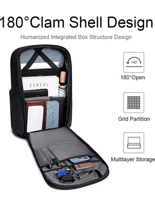 Arctic Hunter B00559 Αδιάβροχο Backpack Laptop 15.6" Grey
