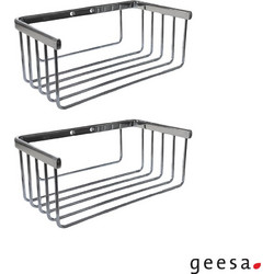Καλάθι διπλό για πετσέτες Geesa Chrome