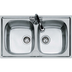 Foster 1000 Ένθετος Νεροχύτης Inox Σατινέ 1886560 86x50cm