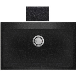 Crown Quadra Q-81 Ένθετος Νεροχύτης Γρανίτη Nero 79x50cm