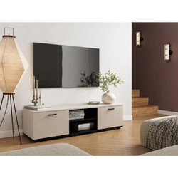 Cama Meble Έπιπλο Τηλεόρασης Cashmere + Black 140x43x37cm Soho 201029
