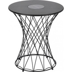 Kare Design Jeevan Τραπέζι Κήπου Μεταλλικό Μαύρο 40x40x45cm