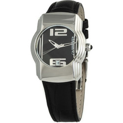 Chronotech Γυναικείο Ρολόι με Μαύρο Δερμάτινο Λουράκι CT7279B-04